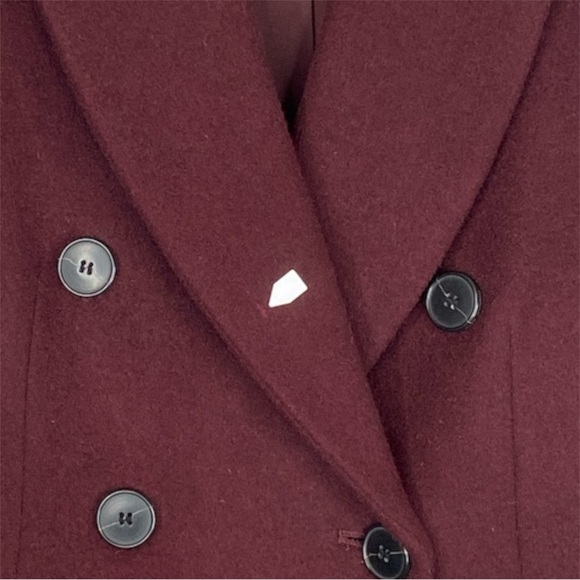 Club Monaco Jemma Burgundy Coat - Picture 4 of 4